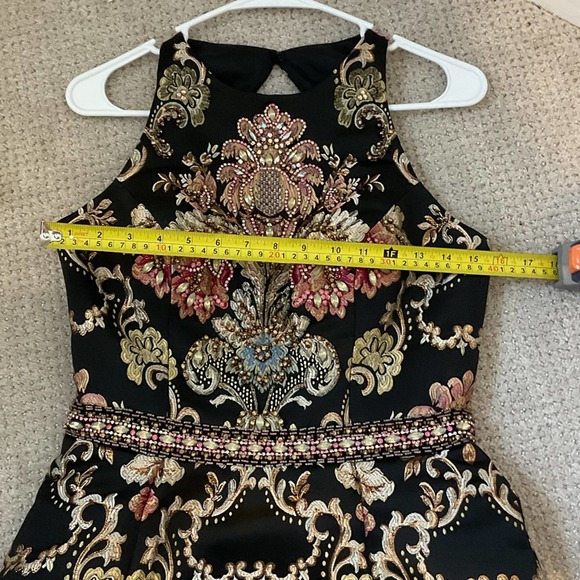 Jovani 48394 Metallic Floral Beaded Gown Size 6 Multi Color - Picture 12 of 15